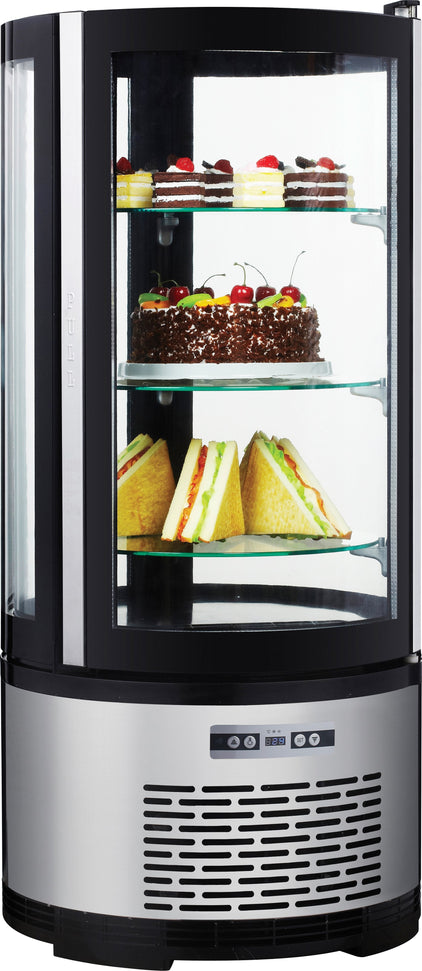 Omcan - 19" Circular Refrigerated Showcase - RS-CN-0100-R