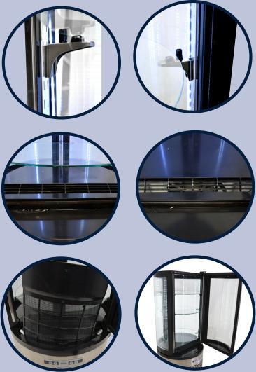 Omcan - 19" Circular Refrigerated Showcase - RS-CN-0100-R