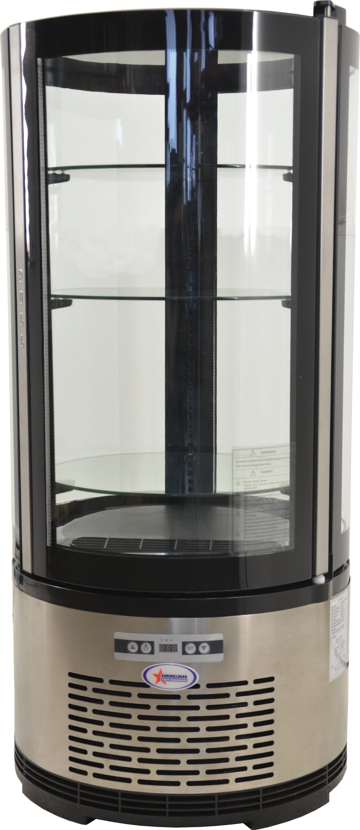 Omcan - 19" Circular Refrigerated Showcase - RS-CN-0100-R