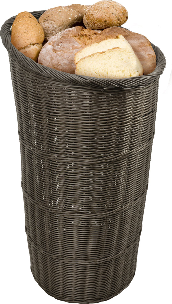 Omcan - 19" Round Tapered Basket with Tray - 41770