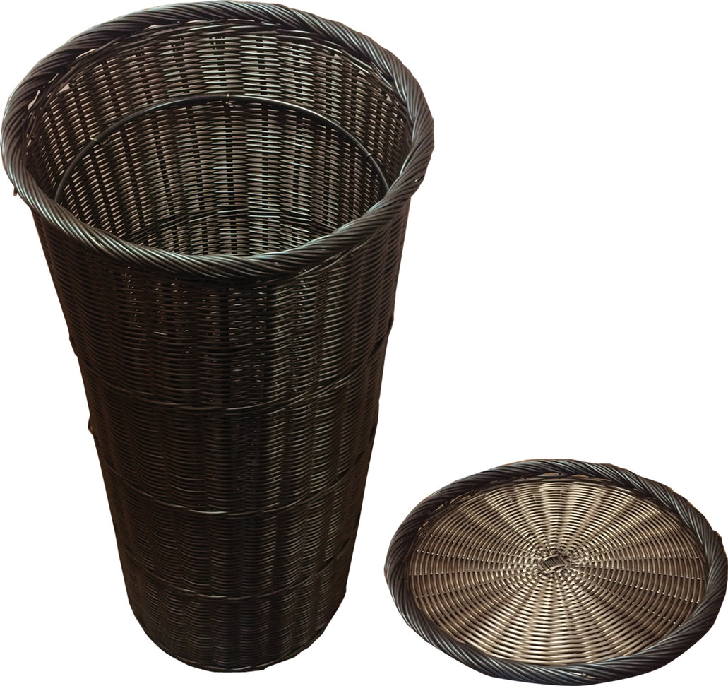 Omcan - 19" Round Tapered Basket with Tray - 41770