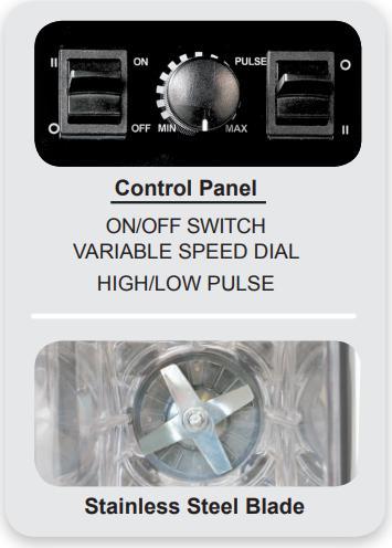 Omcan - 2 HP Tabletop Blender - BL-CN-0002-B