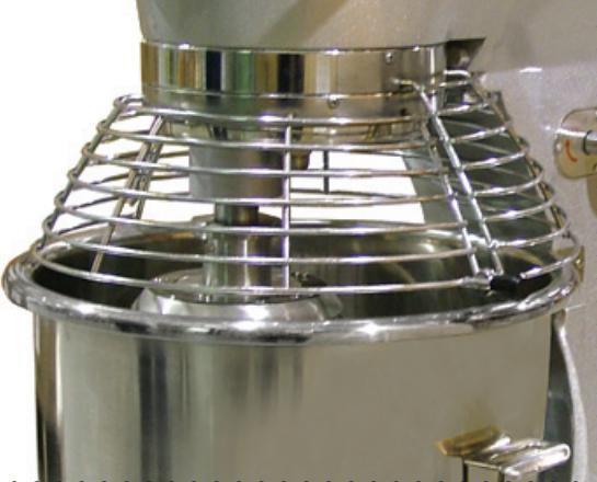 Omcan - 20 QT ETL-Certified Commercial Mixer with Guard & Timer - MX-CN-0020-T