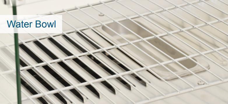 Omcan - 22" Countertop Display Warmer with 1 Shelf & 1 Rear Door - DW-CN-0025-L