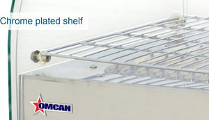 Omcan - 22" Countertop Display Warmer with 2 Shelves & 2 Rear Doors - DW-CN-0045-L