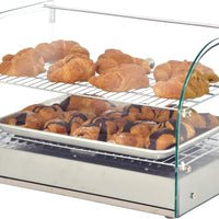 Omcan - 22" Countertop Display Warmer with 2 Shelves & 2 Rear Doors - DW-CN-0045-L