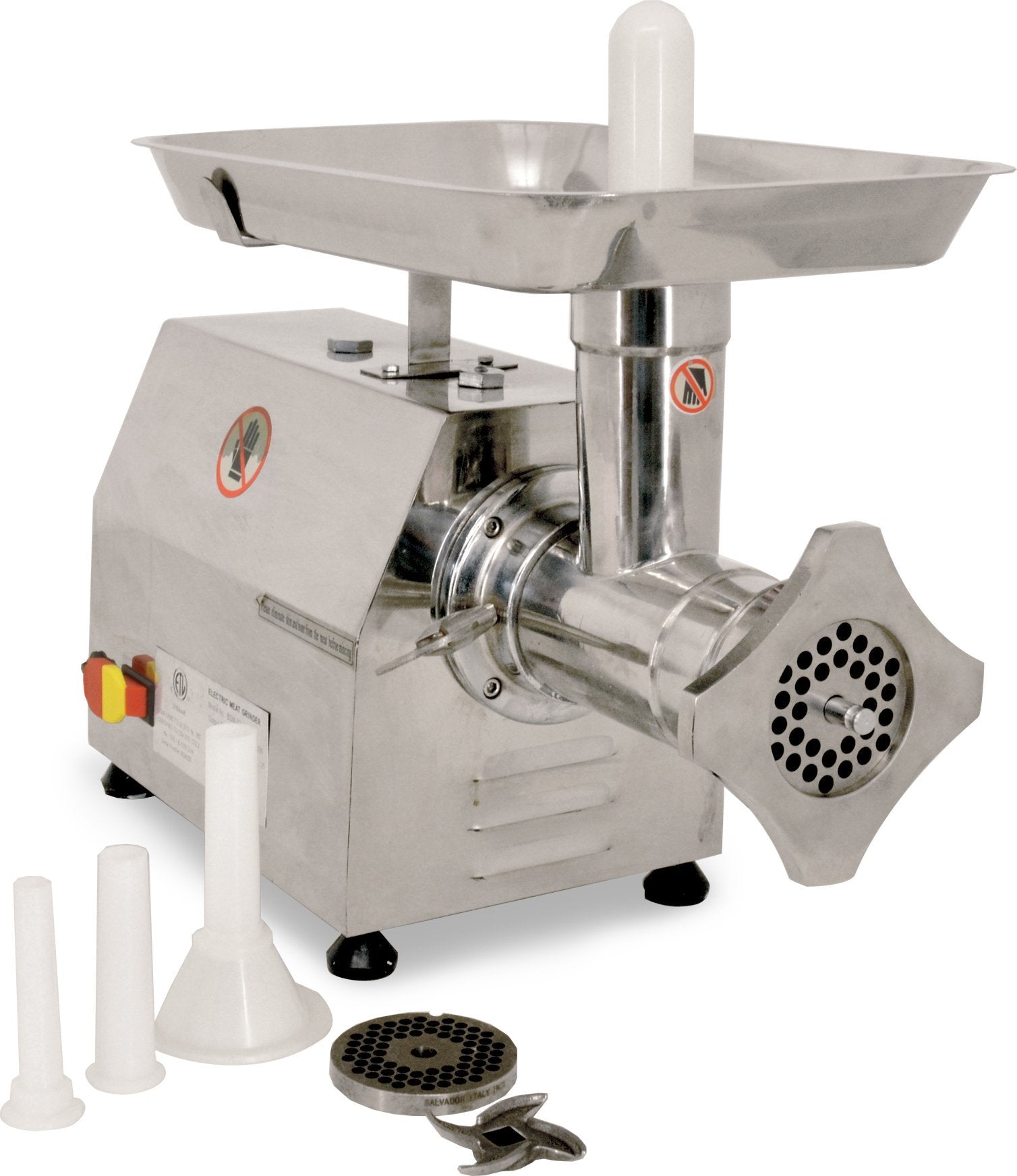 Omcan - #22 Economical Stainless Steel Meat Grinder 1.5 HP - MG-CN-0022-S