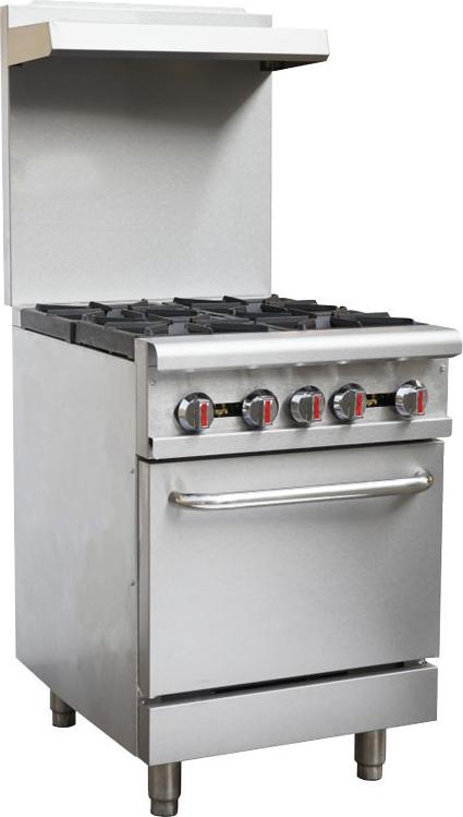 Omcan - 24" Commercial Gas Range Liquid Propane - CE-CN-0609-L