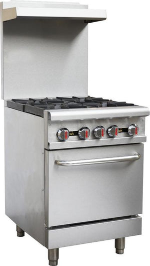 Omcan - 24" Commercial Natural Gas Range - CE-CN-0609-R