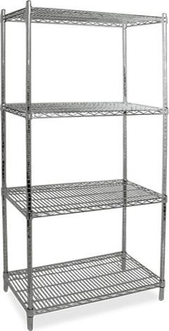 Omcan - 24” x 60” Chrome Shelving Kit - 45169