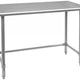 Omcan - 24” x 60” Stainless Steel Work Table with Leg Brace & Open Base - 28632