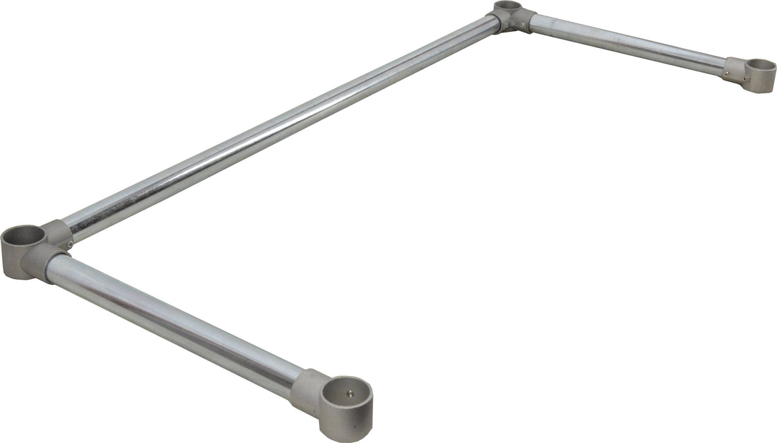 Omcan - 24” x 84” Galvanized Leg Brace For Work Table, Pack of 2 - 39033