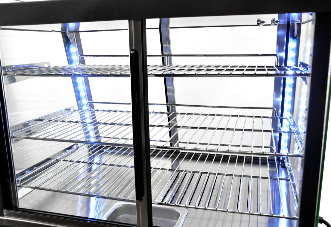 Omcan - 26" Elite Series Display Warmer with Front & Back Doors - DW-CN-0096