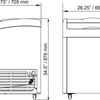 Omcan - 26" Ice Cream Display Freezer - FR-CN-0667