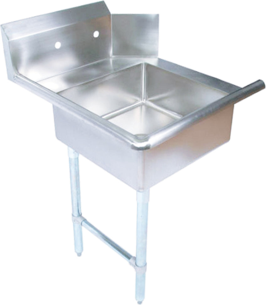 Omcan - 26” Left Side Soiled Dish Table with Sink - 28480