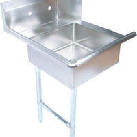 Omcan - 26” Left Side Soiled Dish Table with Sink - 28480