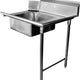 Omcan - 26” Right Side Soiled Dish Table with Sink - 28481