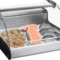 Omcan - 27" Curved Glass Countertop Refrigerated Showcase - RS-CN-0118-E