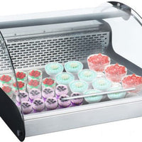 Omcan - 27" Curved Glass Countertop Refrigerated Showcase - RS-CN-0118-E