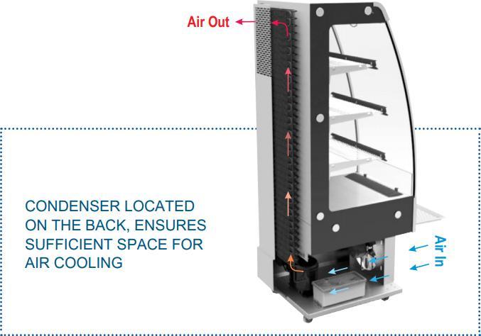 Omcan - 27" Open Refrigerated Floor Display Case - RS-CN-0250