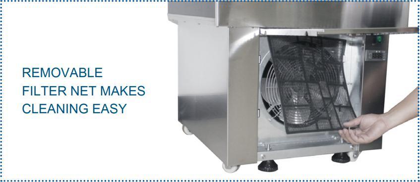 Omcan - 27" Open Refrigerated Floor Display Case - RS-CN-0250