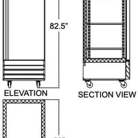 Omcan - 29" Reach-In Freezer with 1 Door - FR-CN-0737