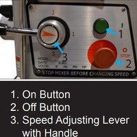 Omcan - 30 QT ETL-Certified Commercial Mixer with Guard & Timer - MX-CN-0030-T