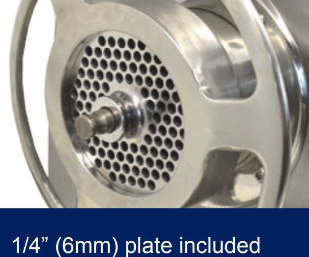 Omcan - #32 Stainless Steel Meat Grinder/Mincer 3 HP - MG-IT-0032-C