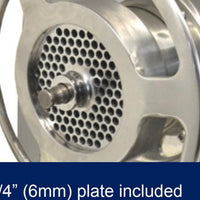 Omcan - #32 Stainless Steel Meat Grinder/Mincer 3 HP - MG-IT-0032-C