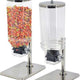 Omcan - 33.8 oz Single Stainless Steel Cereal Dispenser (7.5 L) - 80530
