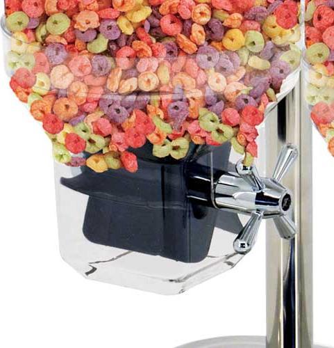 Omcan - 33.8 oz Single Stainless Steel Cereal Dispenser (7.5 L) - 80530