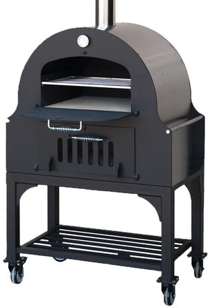 Omcan - 34" Outdoor Wood Burning Oven with Stainless Steel Oven Shelf - CE-CN-1188