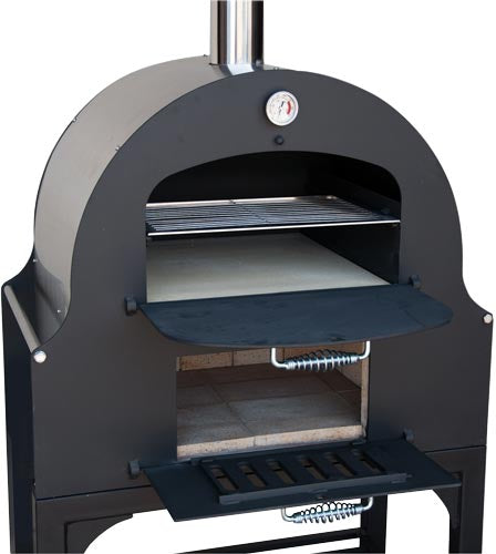 Omcan - 34" Outdoor Wood Burning Oven with Stainless Steel Oven Shelf - CE-CN-1188