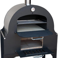 Omcan - 34" Outdoor Wood Burning Oven with Stainless Steel Oven Shelf - CE-CN-1188