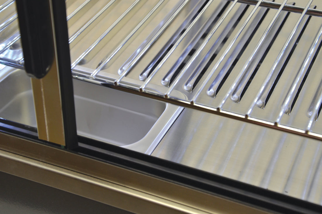 Omcan - 35" Elite Series Display Warmer with Front & Back Doors - DW-CN-0136