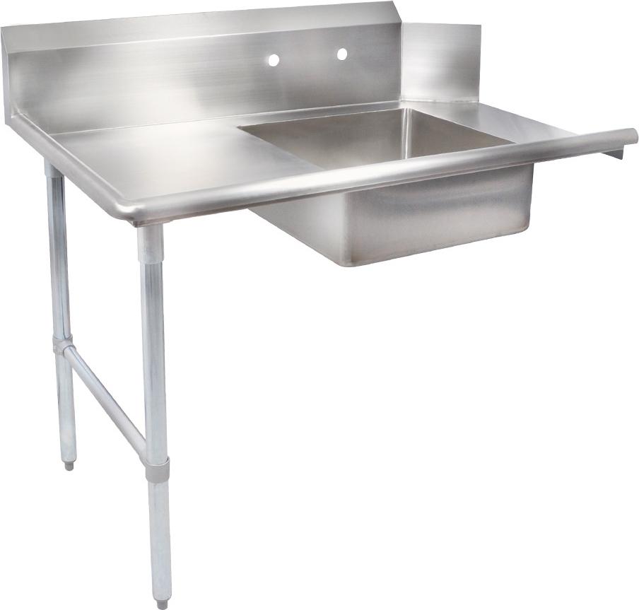 Omcan - 36” Left Side Soiled Dish Table with Sink - 28482