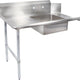 Omcan - 36” Left Side Soiled Dish Table with Sink - 28482
