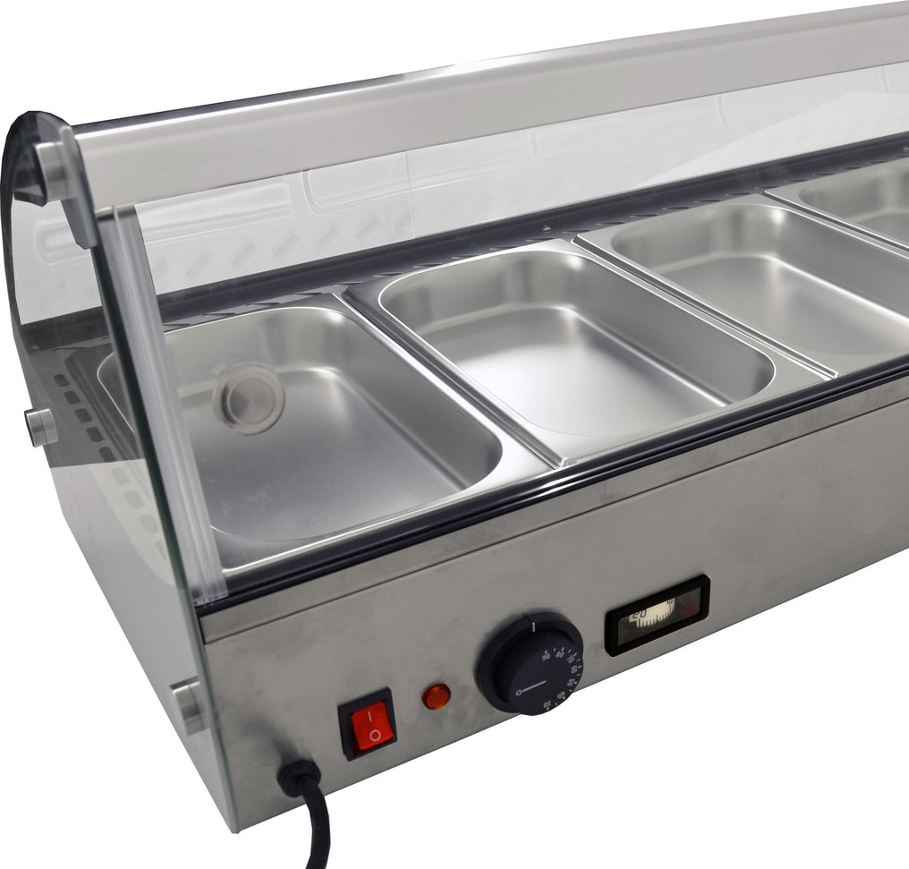 Omcan - 44" Countertop Display Warmer with Double Sliding Doors - DW-CN-0006