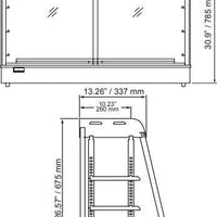 Omcan - 47" Elite Series Hot Food Merchandiser with Front & Back Doors - DW-CN-1194