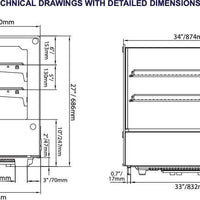 Omcan - 48" Countertop Refrigerated Display with 202 L Capacity - RS-CN-0202-4