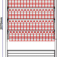 Omcan - 48" Open Refrigerated Floor Display Case - RS-CN-0700