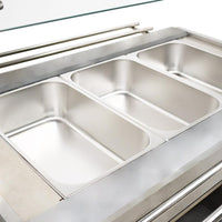 Omcan - 48" Stainless Steel Display Warmer/Buffet Trolley with 1210 L Capacity - DW-CN-1210