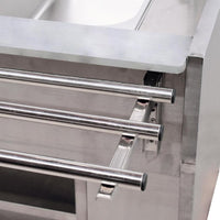 Omcan - 48" Stainless Steel Display Warmer/Buffet Trolley with 1210 L Capacity - DW-CN-1210