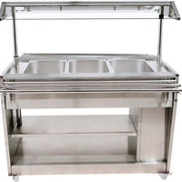 Omcan - 48" Stainless Steel Display Warmer/Buffet Trolley with 1210 L Capacity - DW-CN-1210