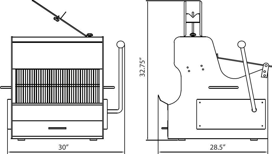 Omcan - 5/8" Bread Slicer with 0.5 HP Motor - SB-TW-0016-S