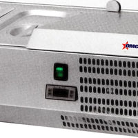 Omcan - 59" Refrigerated Topping Rail with Glass Sneeze Guard - RS-CN-0006-P