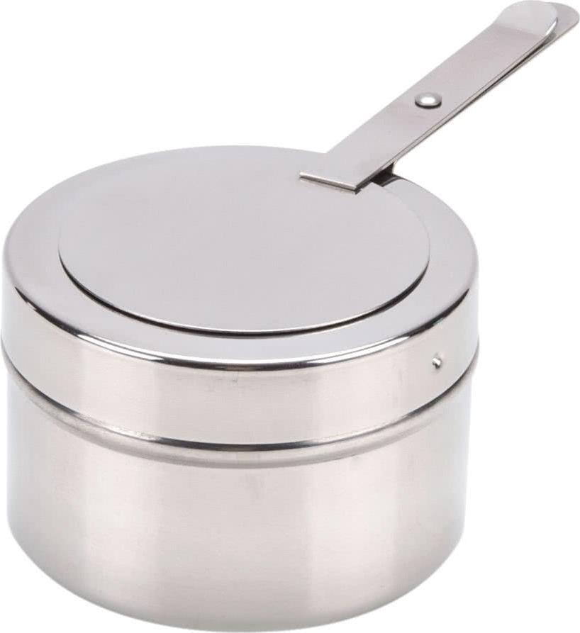 Omcan - 6 QT Round Stainless Steel Roll Top Chafer (5.6 L) - 80527