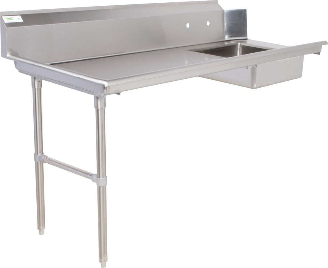 Omcan - 60” Left Side Soiled Dish Table with Sink - 28486