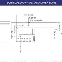 Omcan - 60” Left Side Undercounter Dish Table/Sink - 40191