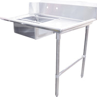 Omcan - 60” Right Side Soiled Dish Table with Sink - 28487